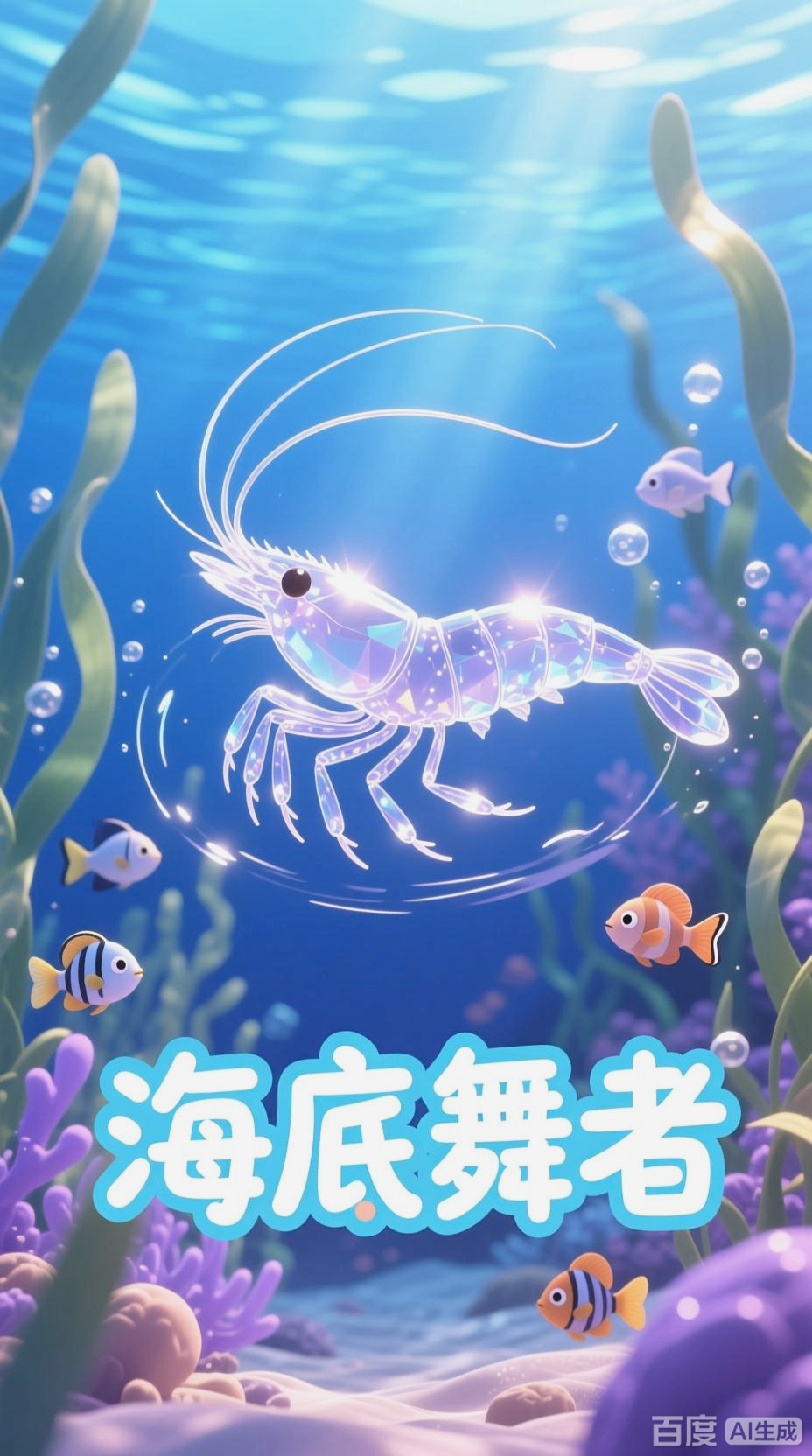 透明虾的灵活游泳之旅