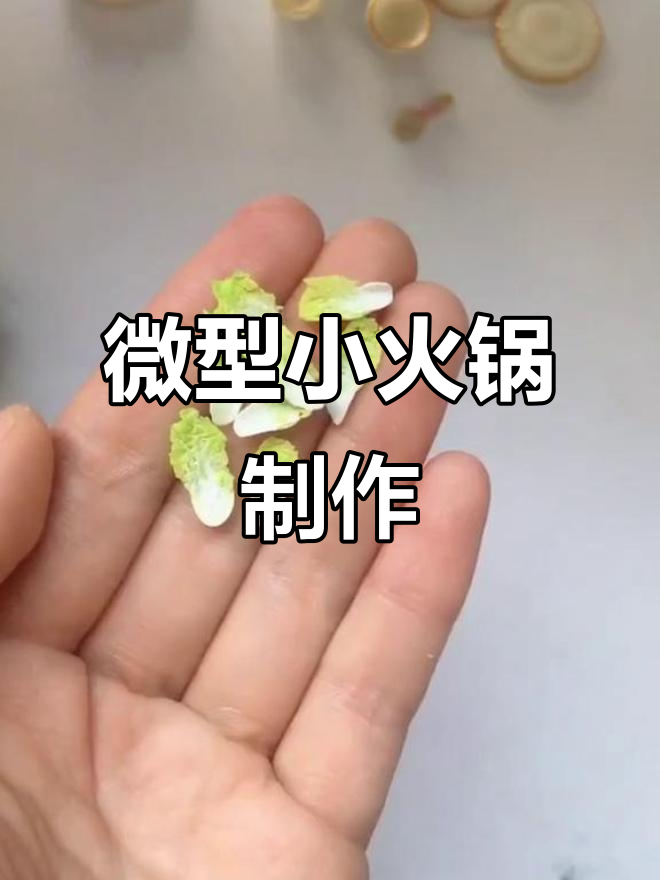 小人国迷你火锅,手工彩泥微缩创意