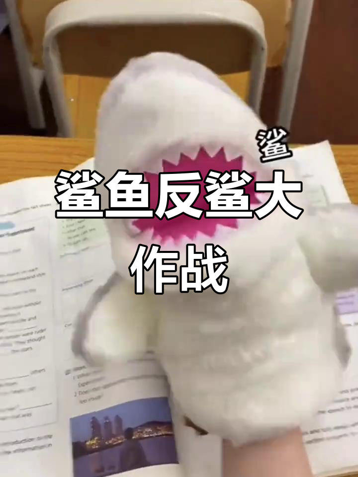 鲨鱼被“反鲨”了!毛绒手套新玩法,超有趣