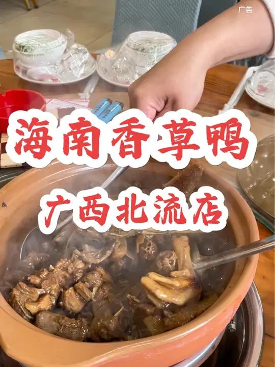 在广西北流也能吃上这口正宗的海南炭炉干煸香草鸭了,链接下单更实惠