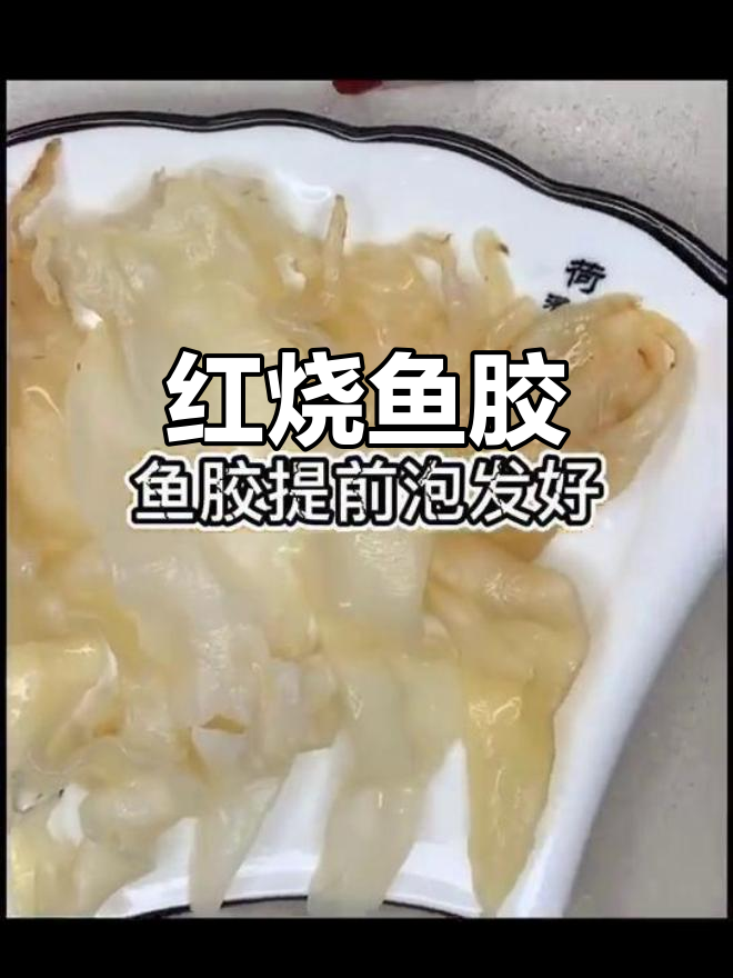 红烧北海鱼胶,满满胶原蛋白营养美味