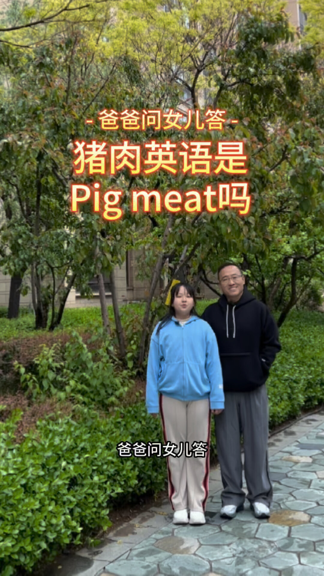 猪肉用英语说是pig meat吗?