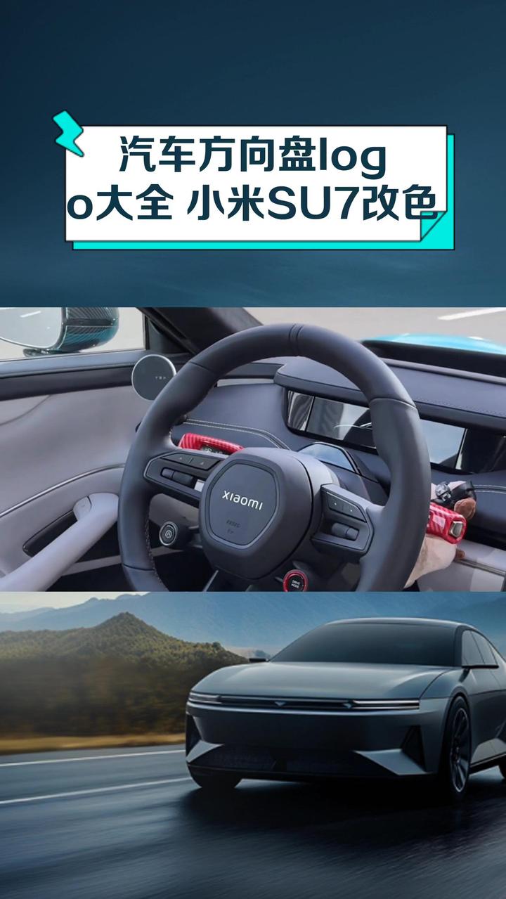 汽车方向盘logo大全 小米SU7改色