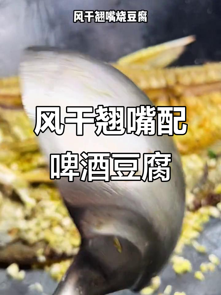 湖南特产翘嘴风干鱼，搭配啤酒豆腐烧出美味佳肴