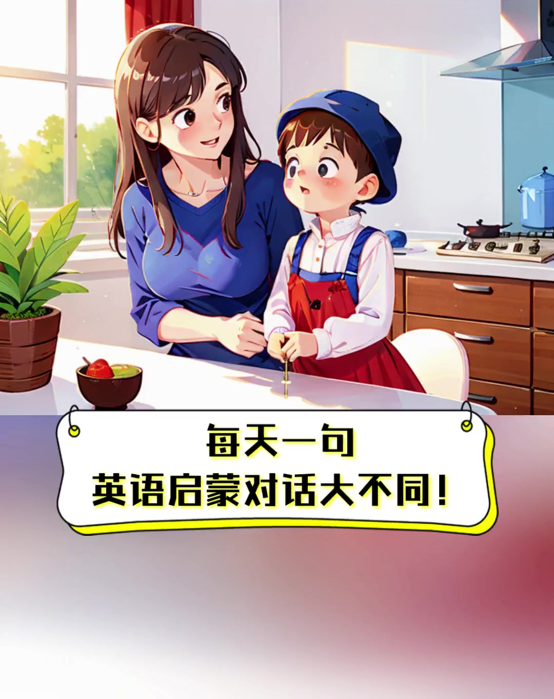 每天一句,英语启蒙对话大不同!