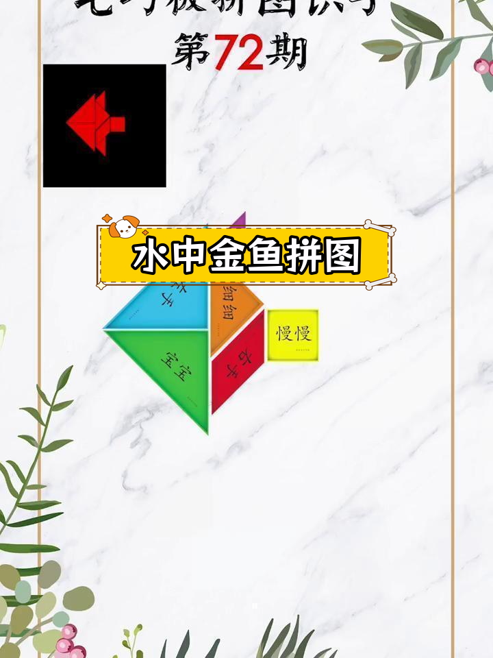 金鱼七巧板拼图,探索水中的奥秘