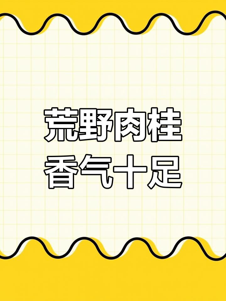 荒野肉桂:妖娆花香与细腻回甘的完美结合