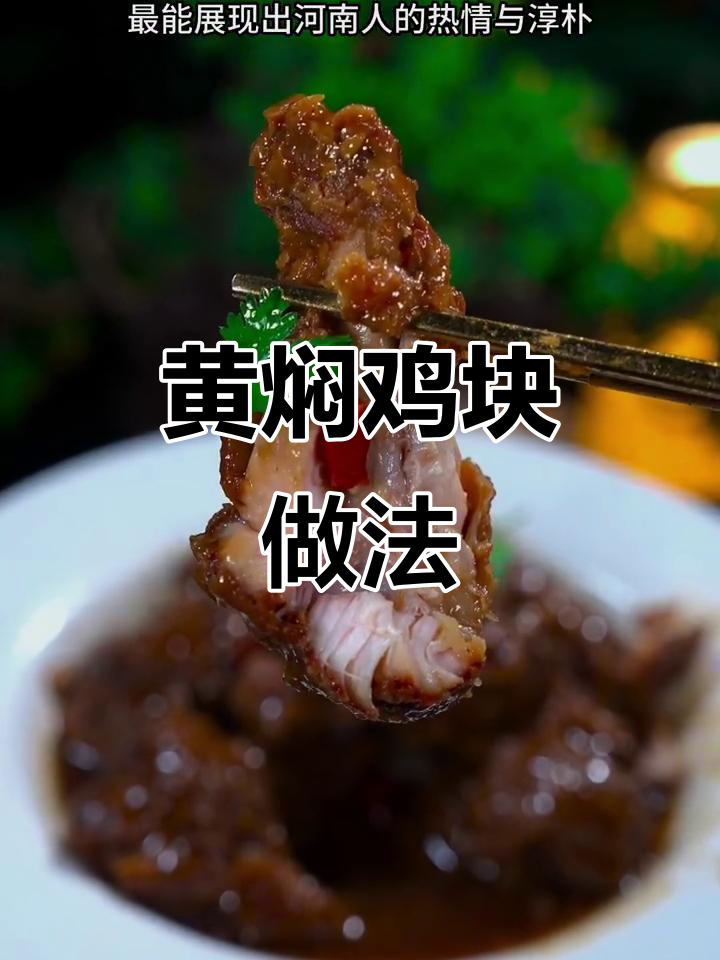 河南传统黄焖鸡块,年夜饭必备的美味佳肴