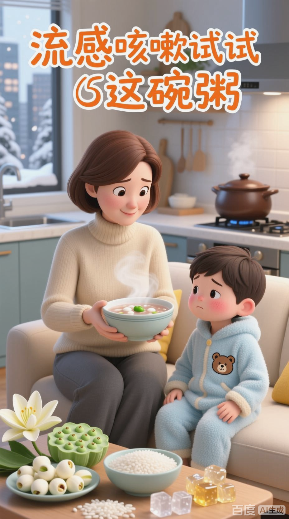 百合莲子粥，清心润肺好帮手