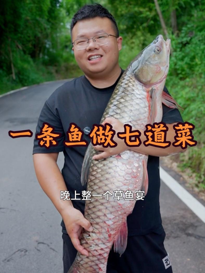 桃子用20斤大草鱼做7道菜，请邻居一起品尝，这味道简直不摆了 农村美食 我的乡村生活 农村