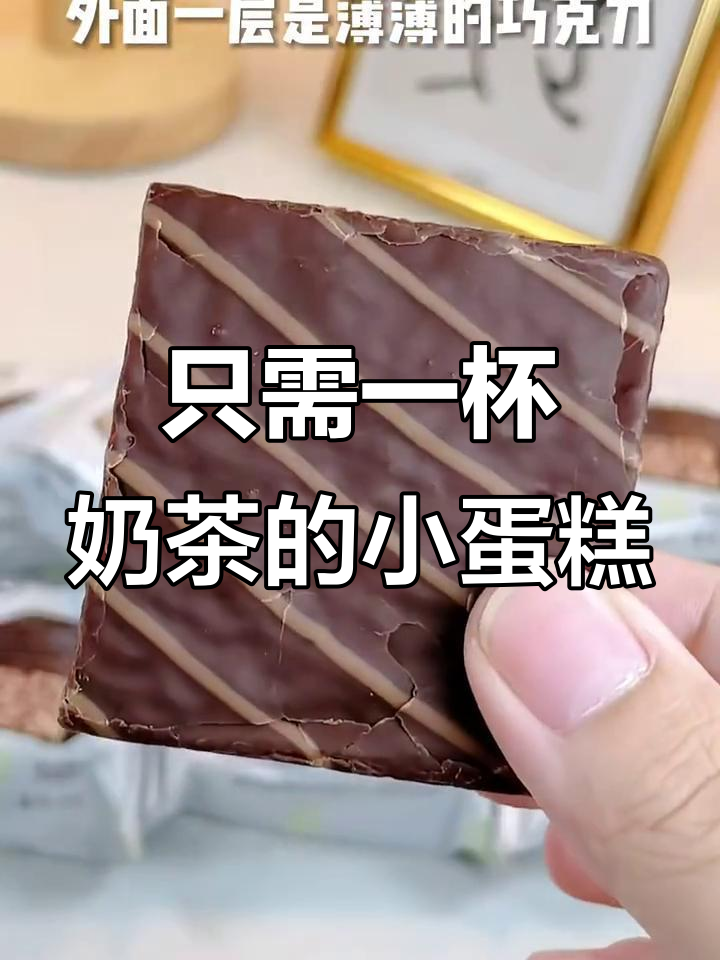 一杯奶茶钱,超值小蛋糕大包!外层巧克力,内里软面包加奶油