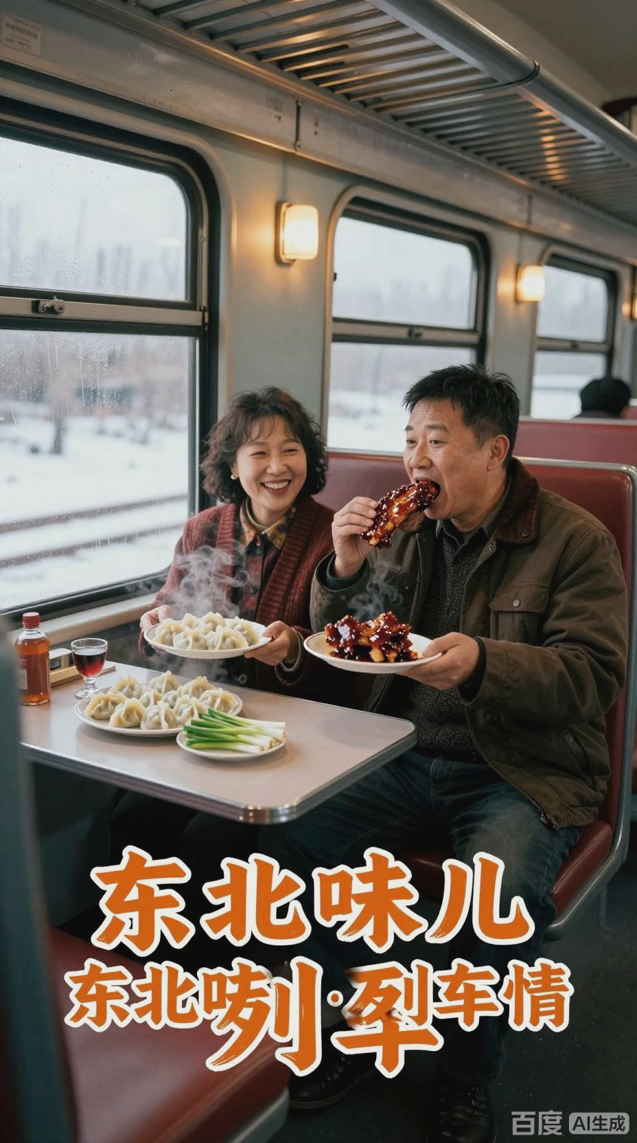 绿皮火车上的东北美食之旅