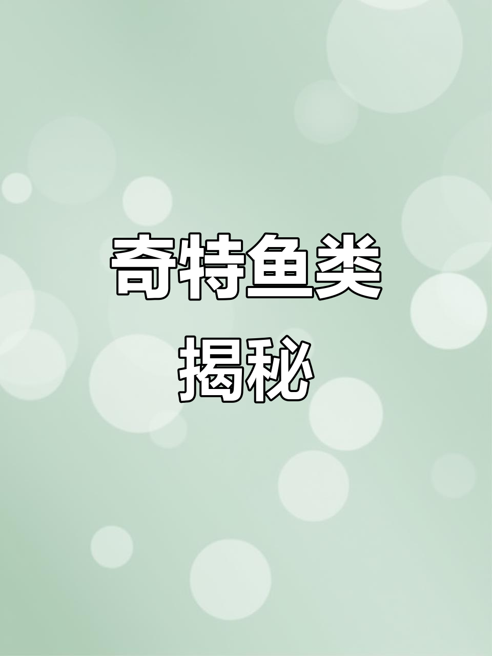 这鱼须长如玉带,头部似有缺失,叫声令人好奇