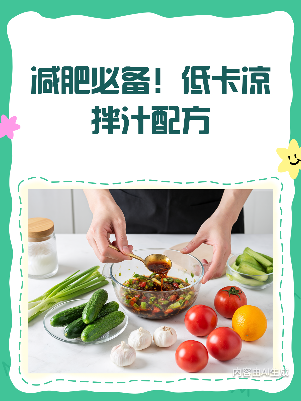 减肥凉拌菜,靠这碗酱汁就够了!