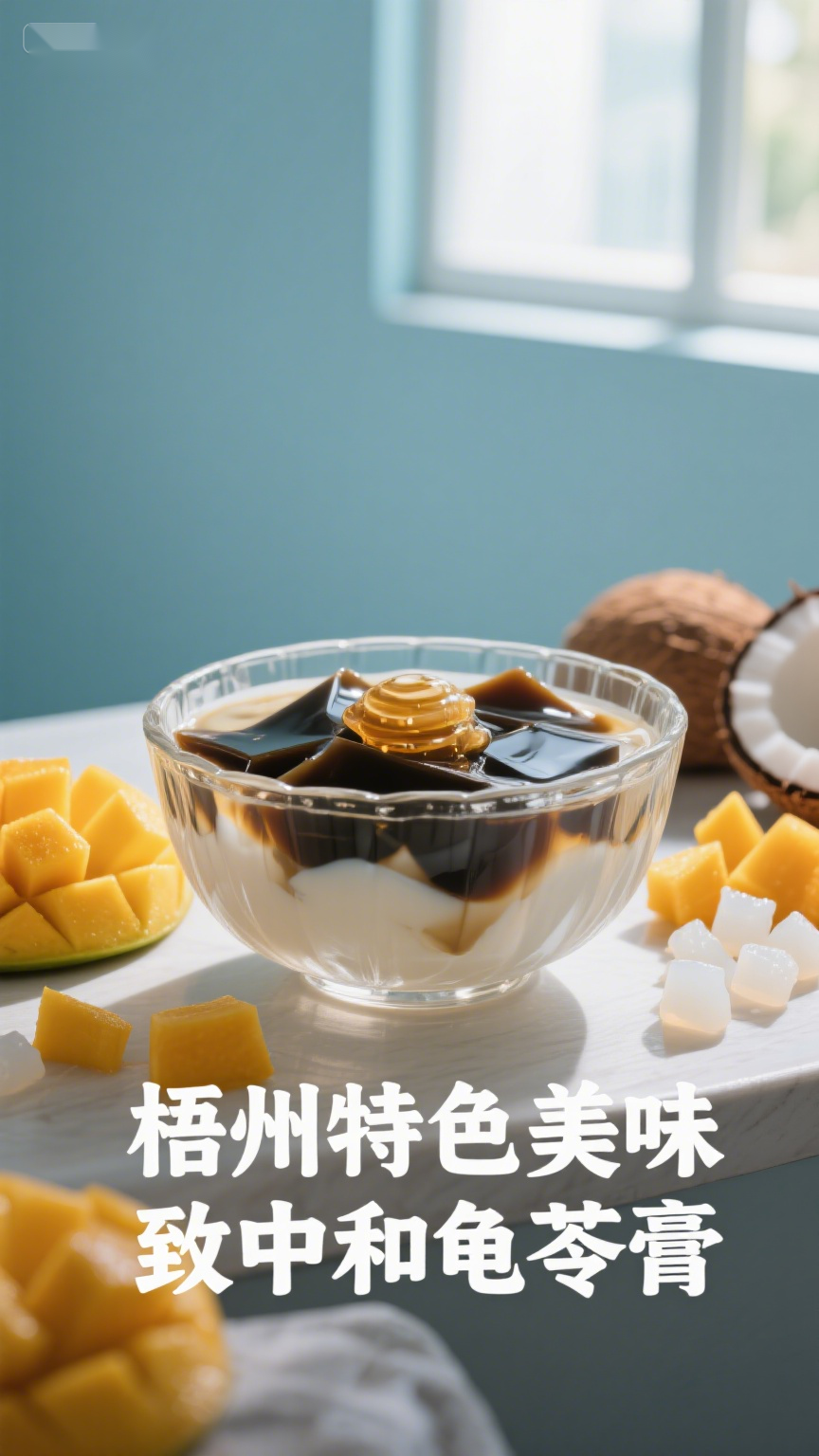 梧州特色美味致中和龟苓膏