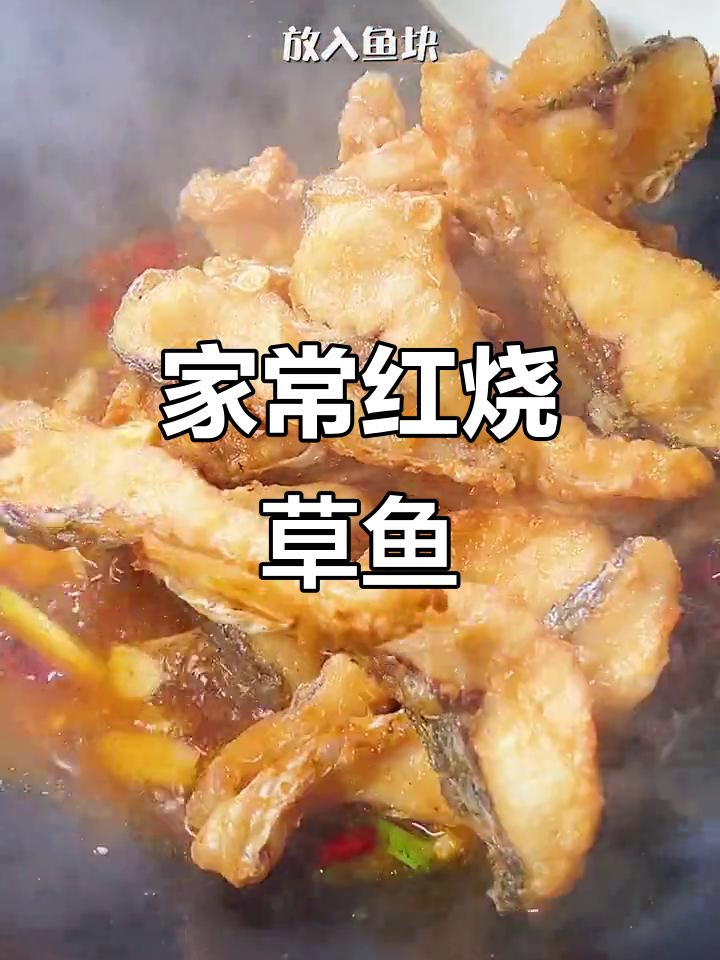红烧草鱼块,家常下饭新做法