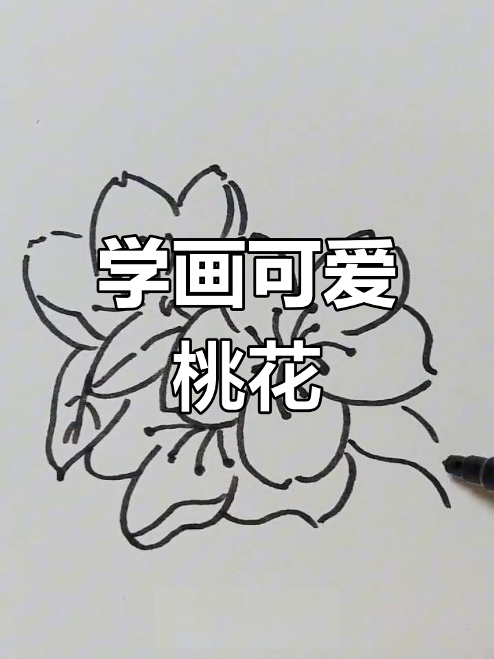 简单桃花画法,轻松学会