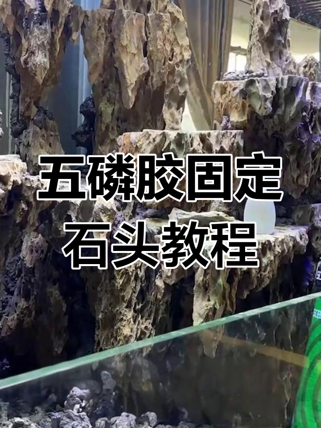 鱼缸造景技巧:如何用五磷胶和发泡胶稳固石头