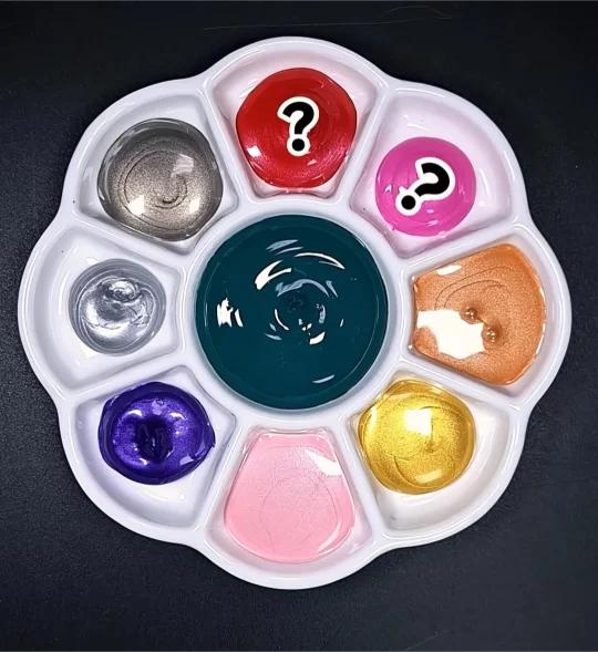 蓝绿色和其他颜色搭配,看看能调出什么颜色?