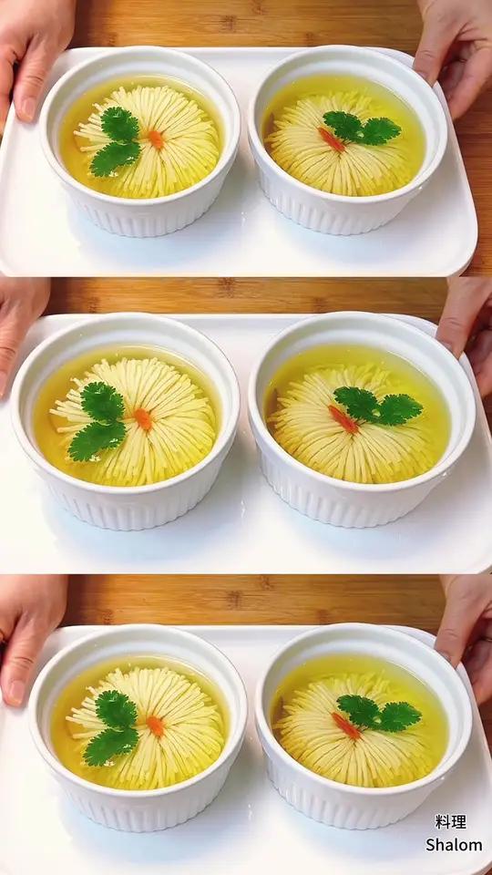 今天你喝汤了吗?菊花豆腐汤,营养丰富是待客必备的高颜值汤