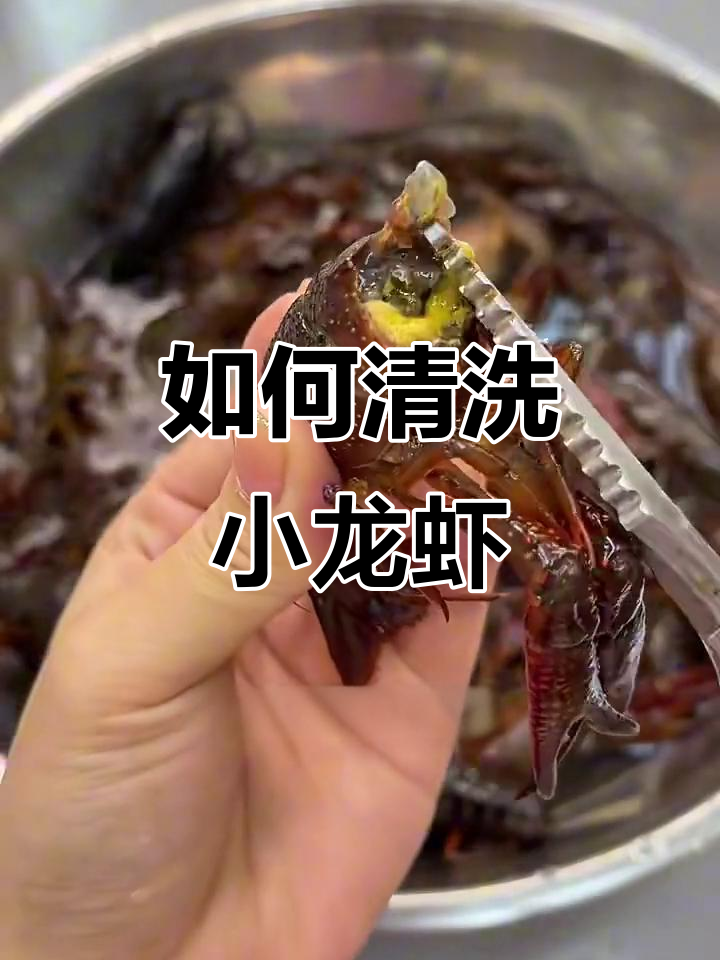 小龙虾清理全攻略,教你轻松去虾头、腮和线