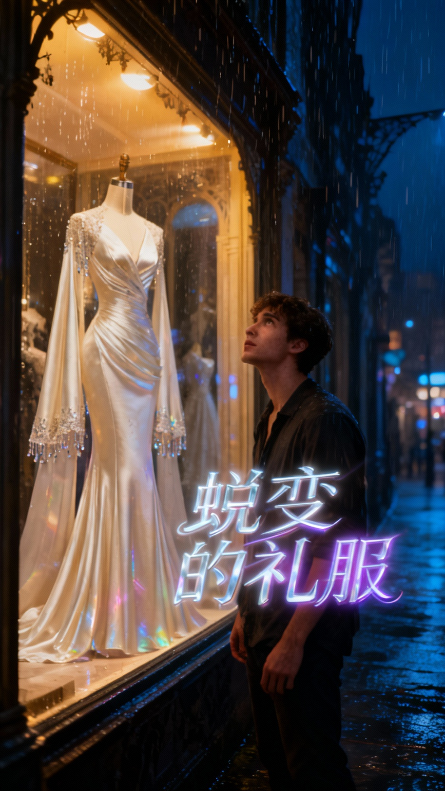 男人变身性感美女的鱼尾晚礼服秀