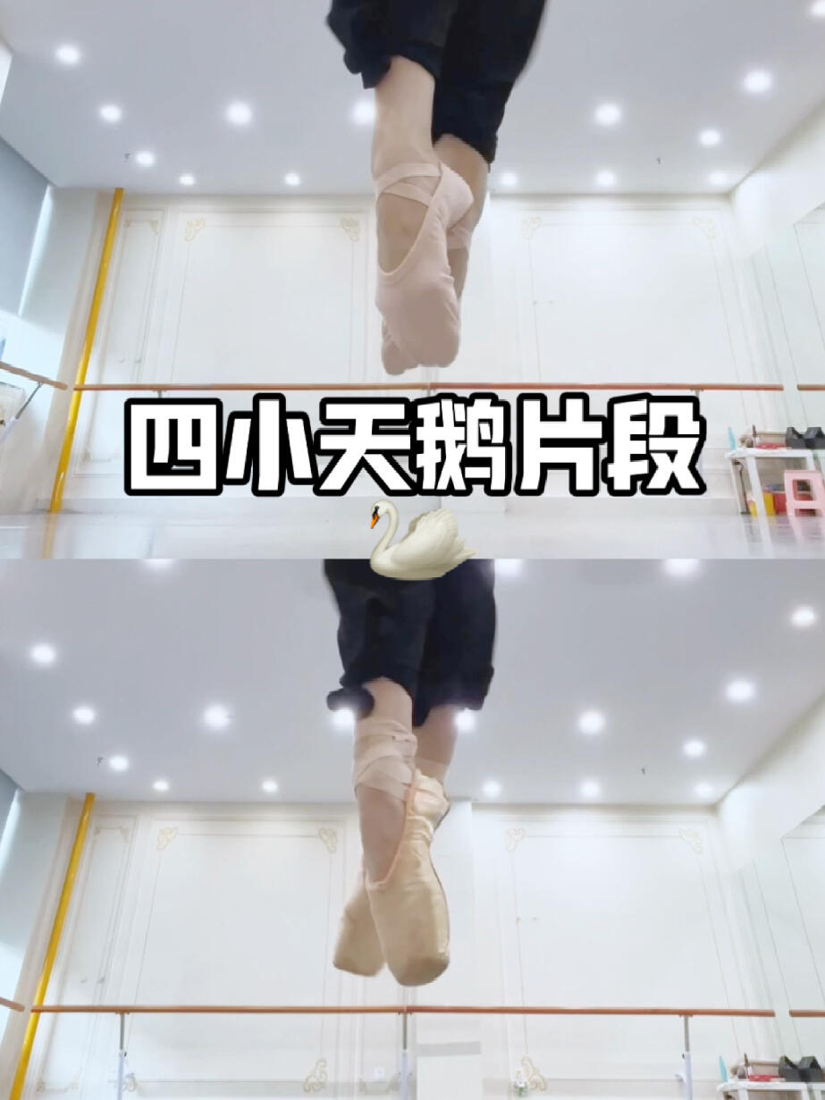 四小天鹅片段来听听足尖鞋落地的声音