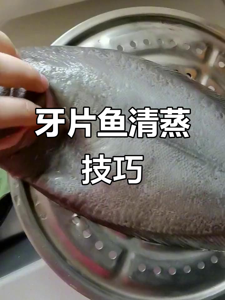 清蒸牙片鱼或偏口鱼的简单做法,鲜香十足