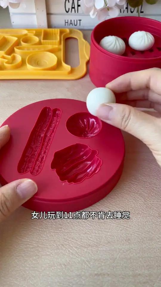 陪孩子用面粉彩泥制作中华美食吧!材料安全,宝宝玩的更放心 手工diy 过家家 面粉彩泥 无