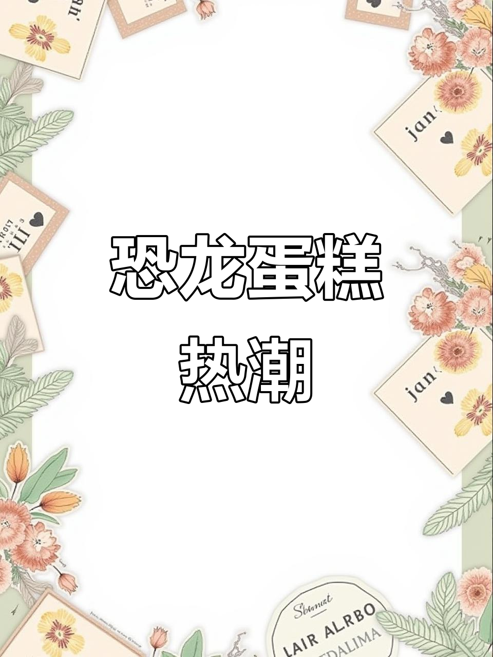 恐龙蛋糕,小女孩的最爱!