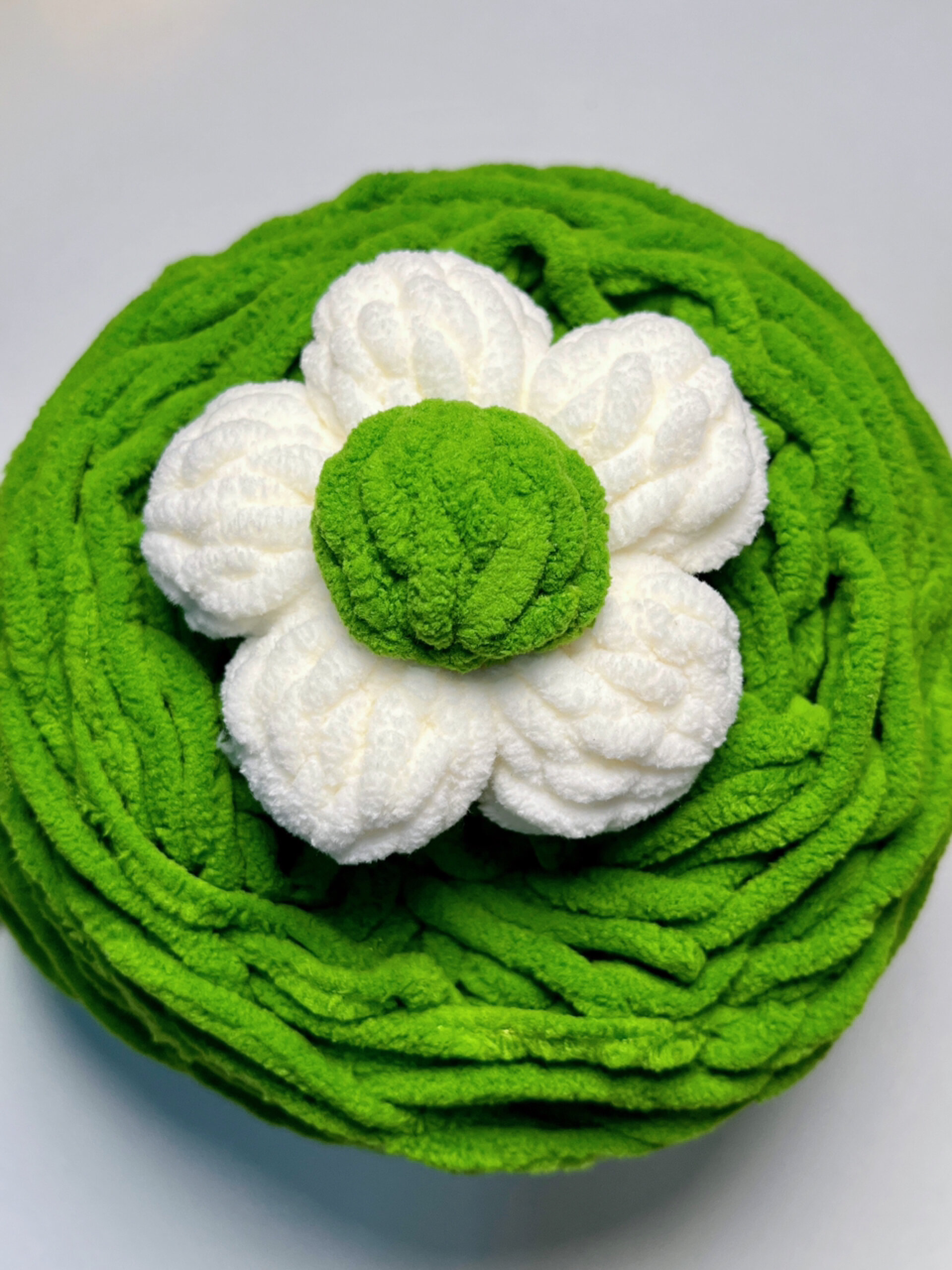 泡芙花钩针保姆级详细教程