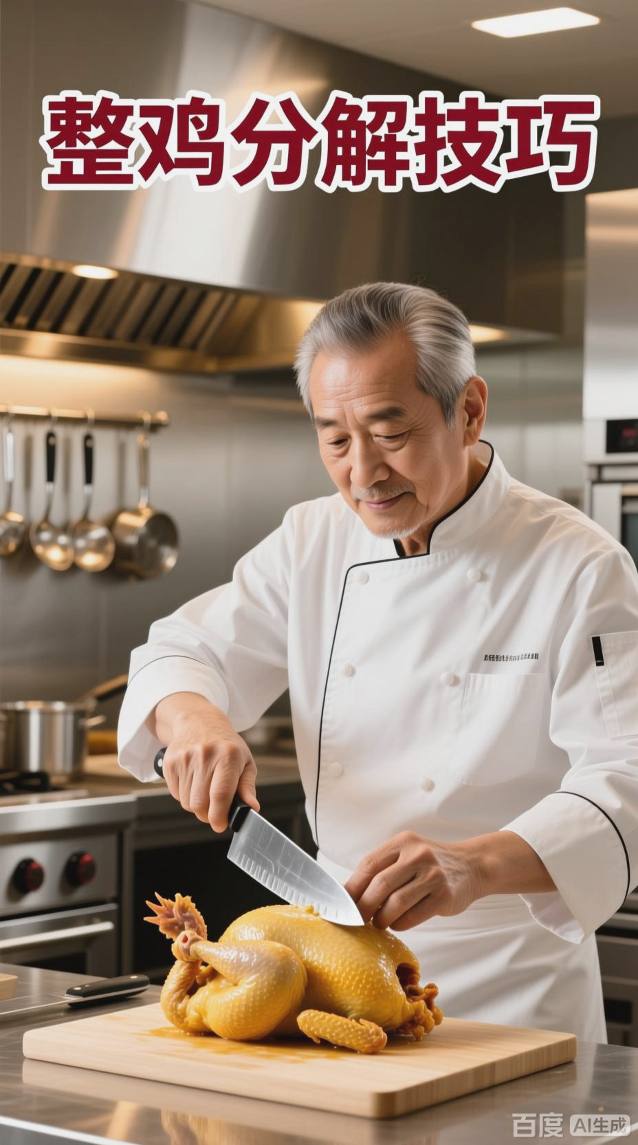厨师分解鸡肉的详细过程