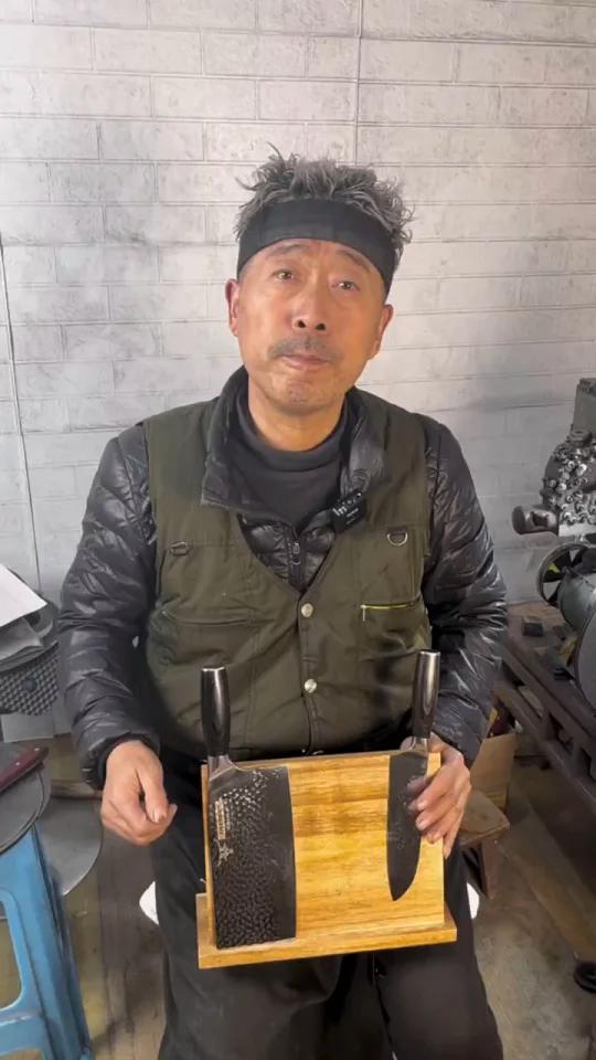 大马士革钢菜刀套装,好用实用,耐久锋利