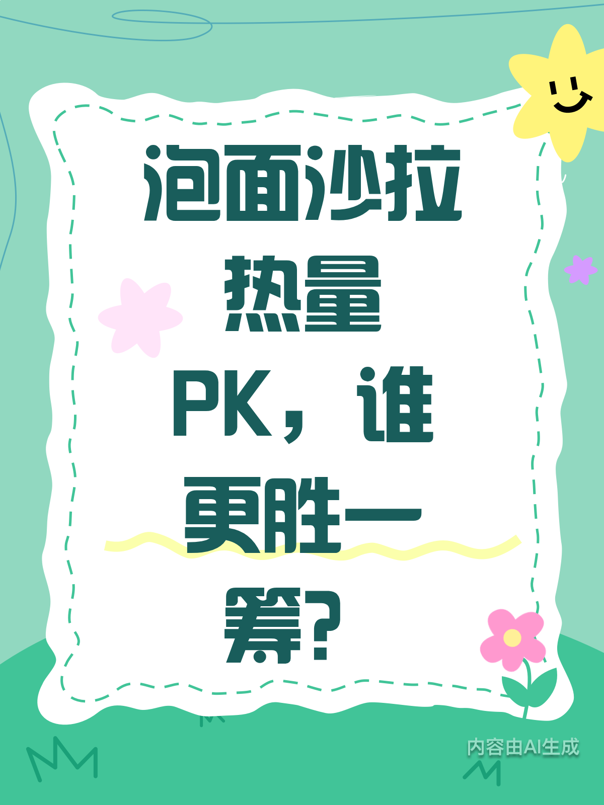 泡面VS沙拉,热量大比拼谁更低?