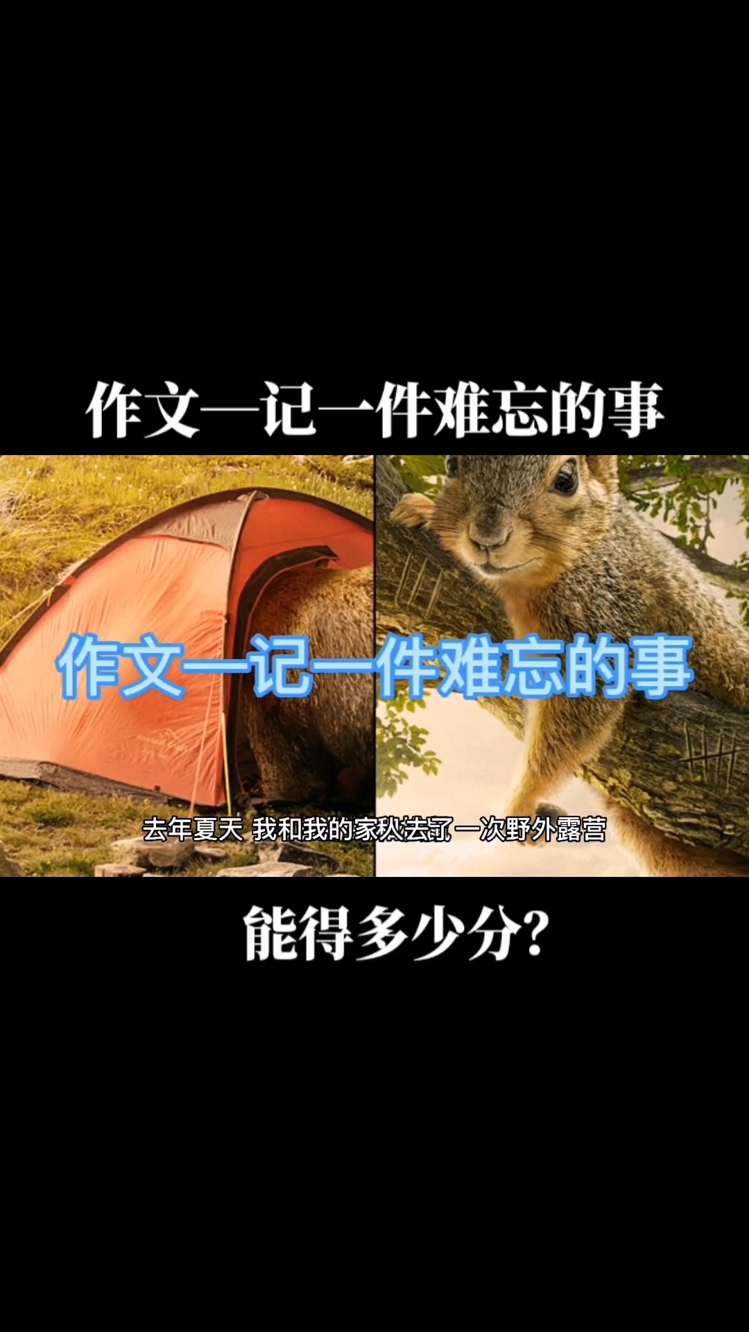 作文—记一件难忘的事