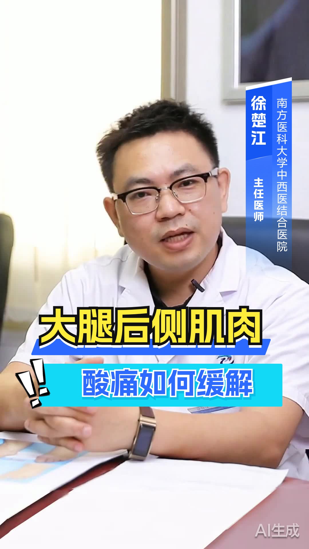 大腿后侧肌肉酸痛如何缓解？