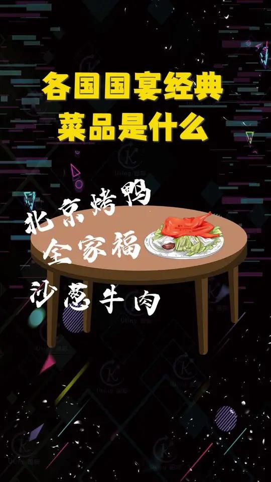 各国国宴经典菜品是什么?