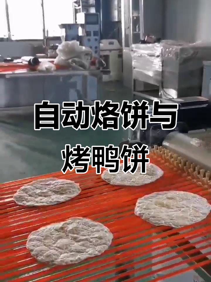 全自动烙饼机,双排烤鸭饼生产线