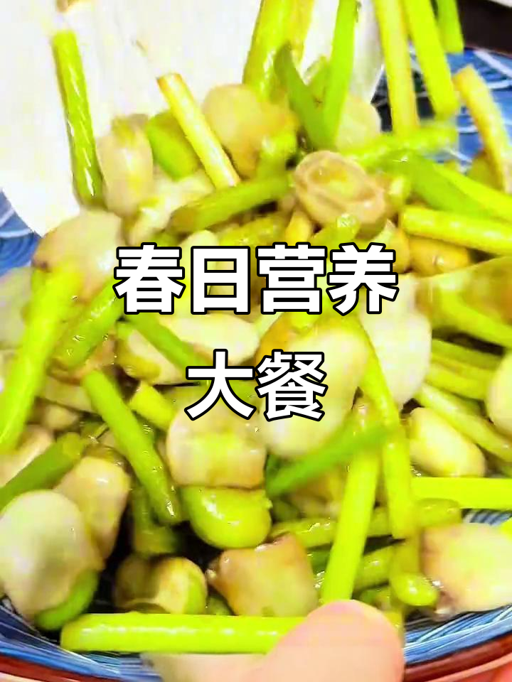 春季必备,蚕豆蒜苗炒一锅,营养美味,挑食娃也抢着吃!