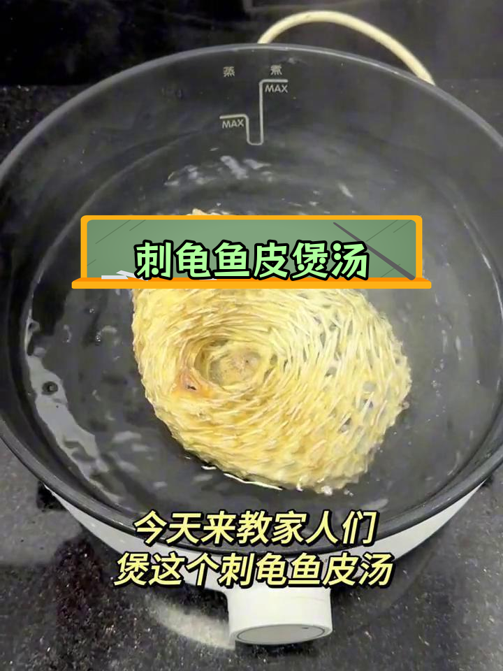 刺龟鱼皮炖汤做法,鲜美滋补