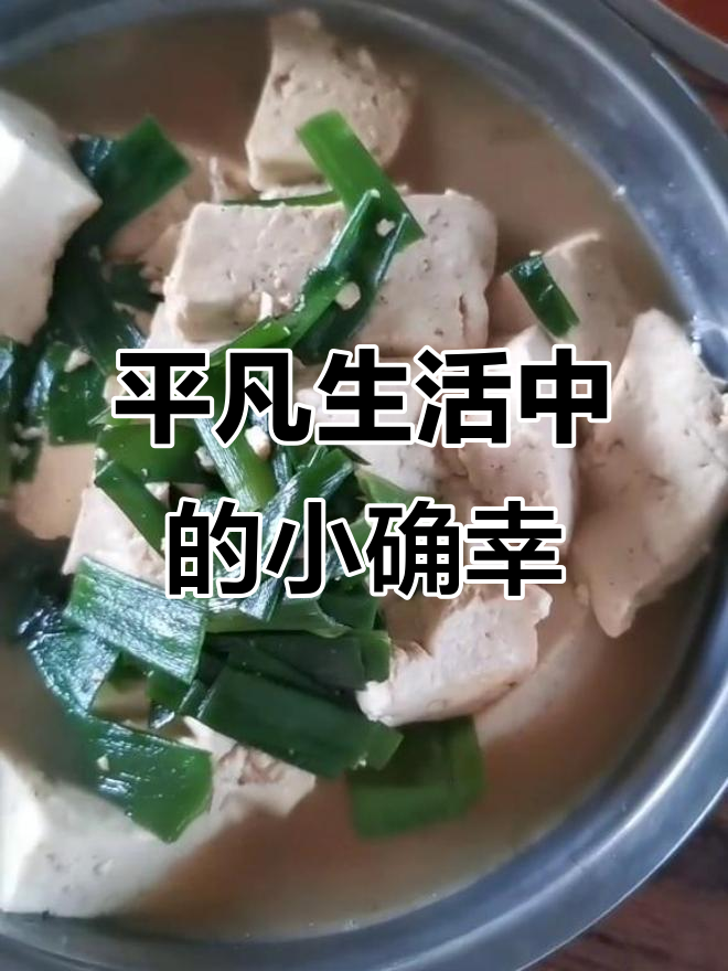 小葱炖豆腐,西红柿炒蛋,简单又美味的生活