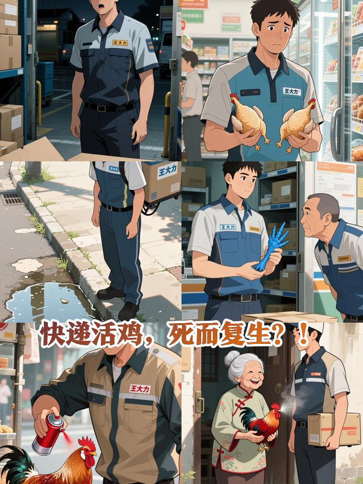 快递小哥送活鸡，半路鸡死了！他灵机一动……