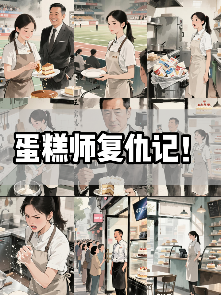 被抄袭的蛋糕师,用一坨面粉逆袭成王