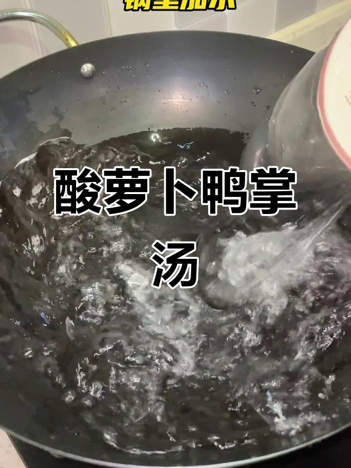 酸萝卜鸭掌汤,简单又美味!