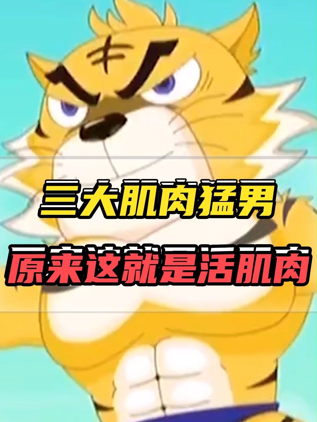 动画界的三大肌肉猛男!原来这就是活肌肉?