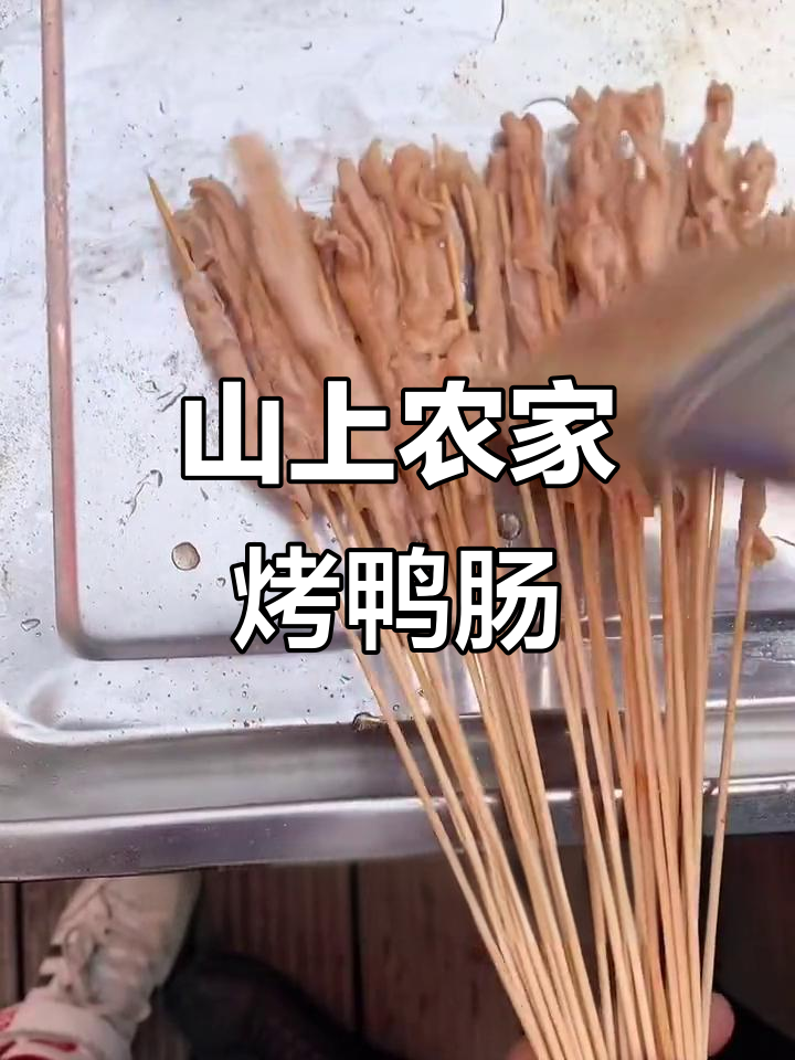 通山农村烤鸭肠,辣椒与香料完美结合