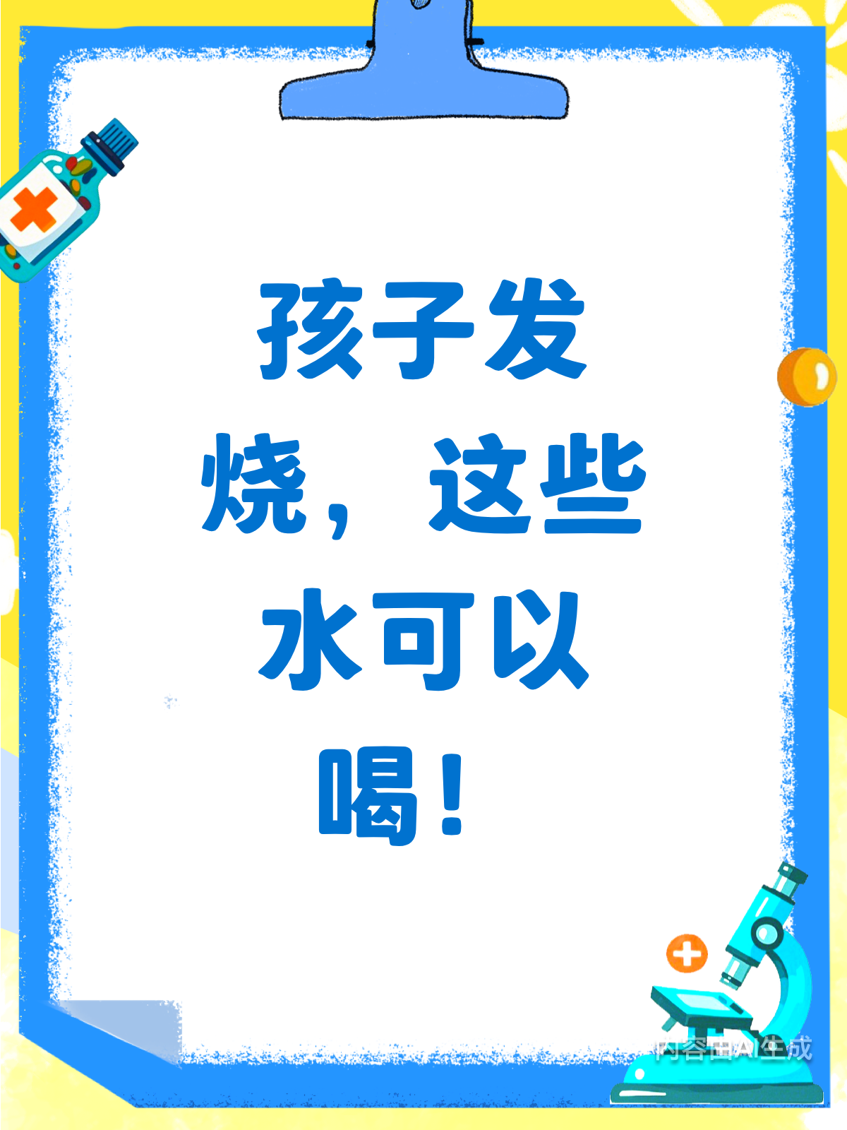 儿科医生支招!孩子发烧喝啥水好