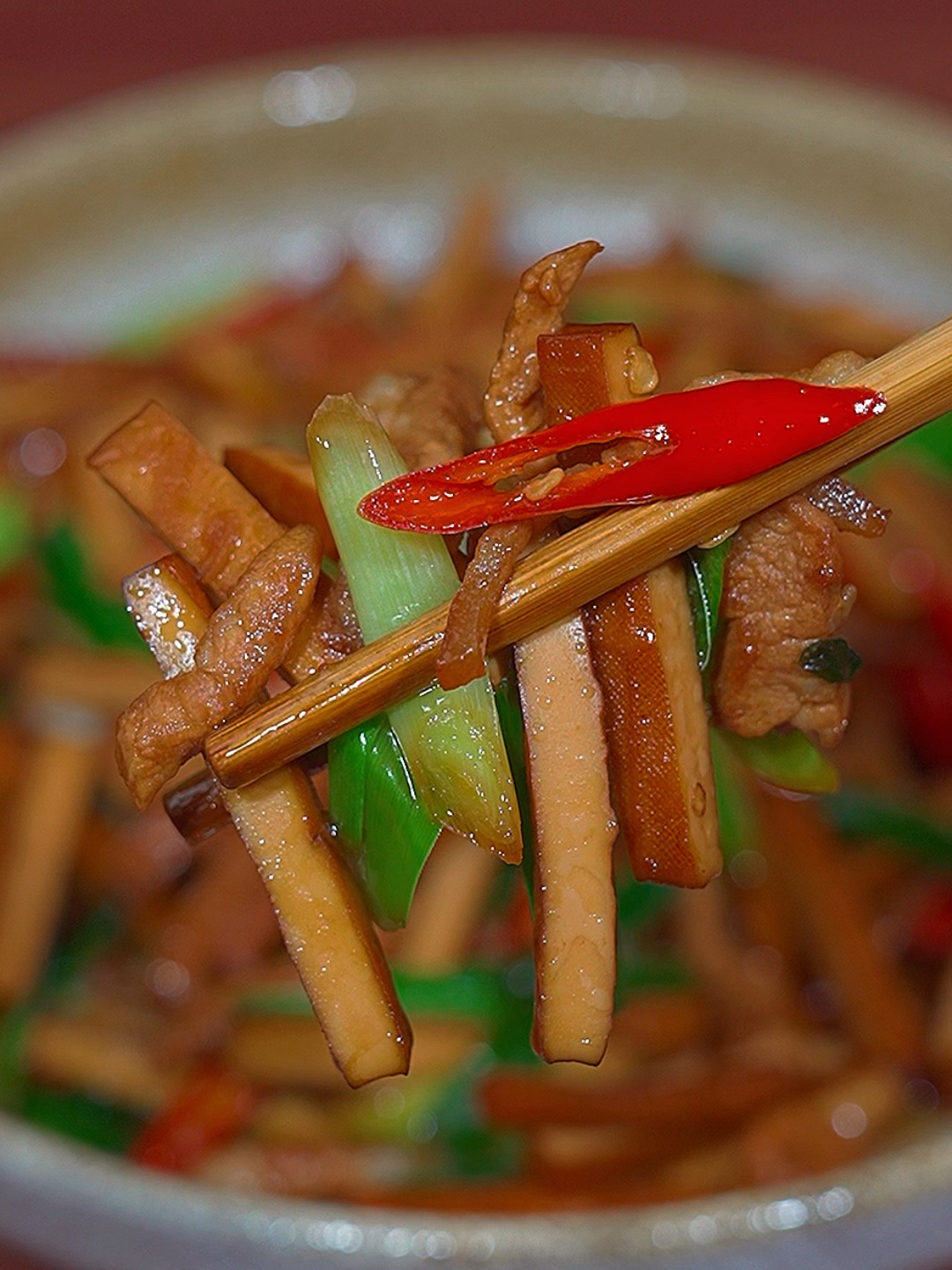 豆干炒肉丝