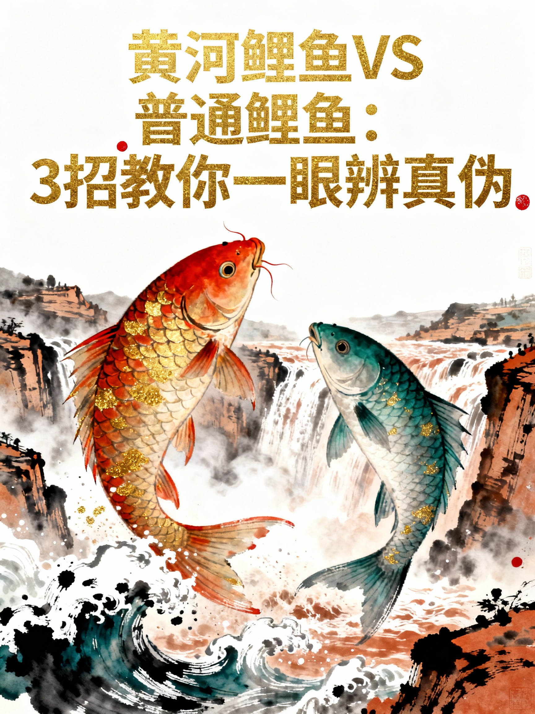黄河鲤鱼VS普通鲤鱼：3招教你一眼辨真伪