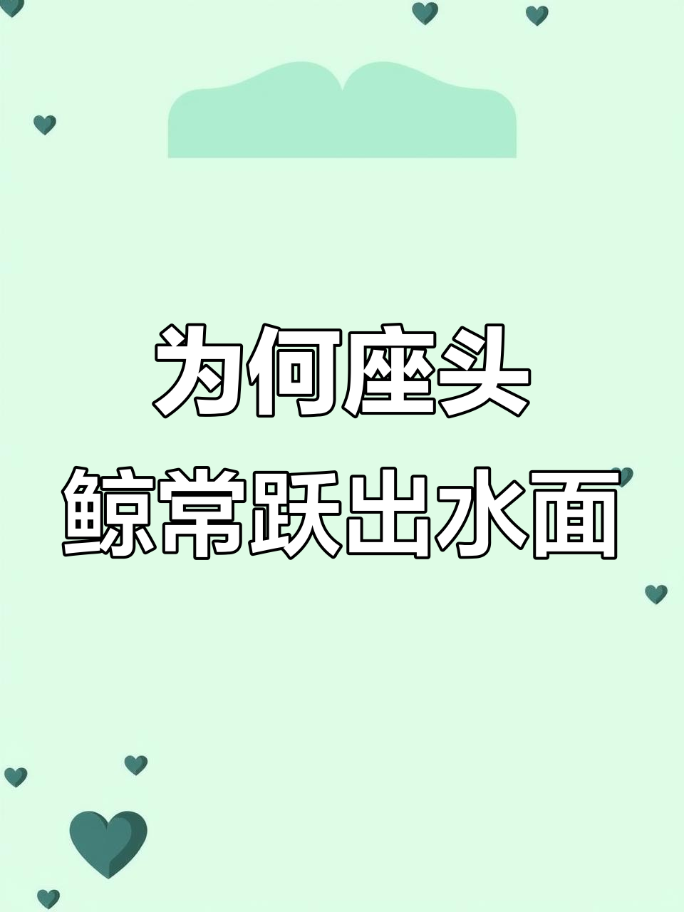 座头鲸跃出海面的真正原因,竟是为了这些!